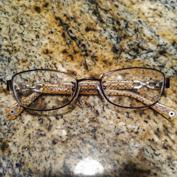 Coach HC 5054 Faina 9187 Eyeglasses Satin Brown Tortoise Gold 49-17-135 w/ Case - Picture 11 of 11